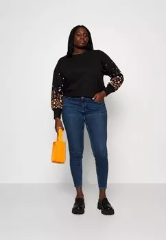 Джинсы облегающие VMSELA SHAPE Vero Moda Curve, синий деним