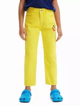 Джинсы обычного кроя Desigual, желтый