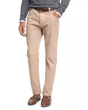 Джинсы обычного кроя из денима Isaia, цвет Navy