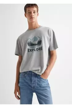 Джинсы обычного кроя Mango, синий