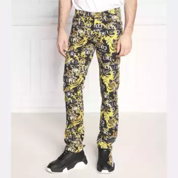 Джинсы обычного кроя Versace, черный