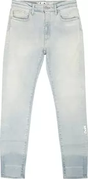 Джинсы Off-White Bleached Skinny Denim Jeans 'Light Blue', синий