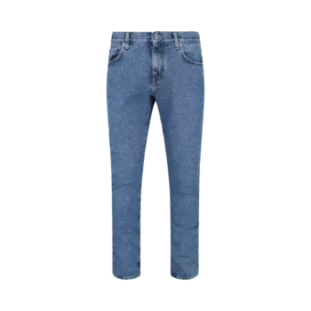 Джинсы Off-White Diag Print Skinny 'Blue', синий