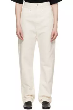 Джинсы Off-White с заниженным шаговым швом LEMAIRE