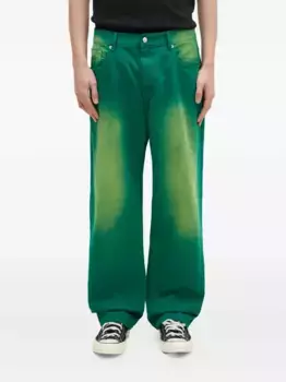 Джинсы, окрашенные в готовом виде Billionaire Boys Club, зеленый