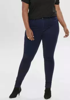 Джинсы ONLY CARMAKOMA с завышенной талией "CARAUGUSTA HW SK DNM", цвет Rinsed