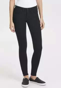 Джинсы ONLY до щиколотки "ONLKENDELL ETERNAL LIFE ANKLE BLACK NOOS", с молнией на подоле, черный