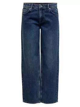 Джинсы Only ONLCOLLETTE LW LOOSE STR L AN RED DB PIM, синий