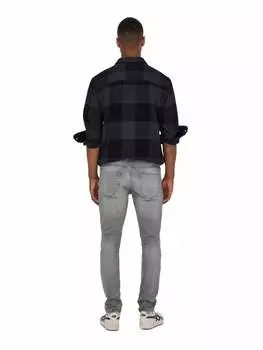 Джинсы ONLY ONSLOOM SLIM GREY 3227 slim, серый