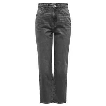 Джинсы Only Robyn Ex Straight Fit High Waist, серый