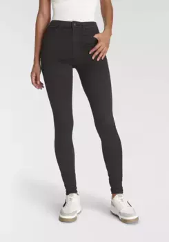 Джинсы ONLY с высокой талией "ONLROYA HW SKINNY BJ13964", дизайн с 5 карманами, черный