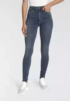 Джинсы ONLY с высокой талией "ONLROYA HW SKINNY BJ13964", дизайн с 5 карманами, синий