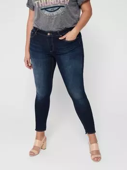 Джинсы ONLY Skinny Stretch Curvy Plus Size Denim CARWILLY bergre, темно-синий