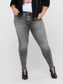 Джинсы ONLY Skinny Stretch Curvy Plus Size Denim CARWILLY bergre, серый