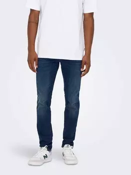 Джинсы ONLY Slim Fit Basic Hose Denim Stretch Pants ONSLOOM, темно синий