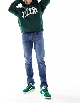 Джинсы ONLY & SONS с уточной тканью обычного кроя, потертости после стирки