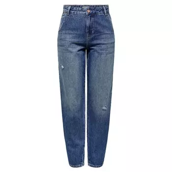 Джинсы Only Troy Carrot Fit High Waist, синий