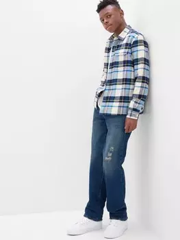 Джинсы оригинального кроя для подростков Gap, синий