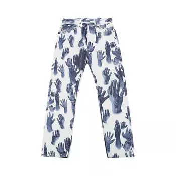 Джинсы оригинального кроя Levis x Denim Tears 501, цвет Белый