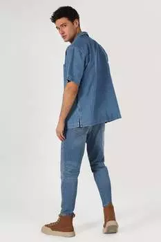 Джинсы Отто свободного кроя с эффектом потертости Colin'S, синий