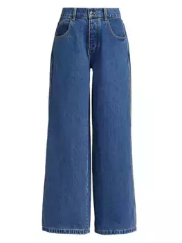 Джинсы оверсайз Lucas Ronny Kobo, цвет medium wash