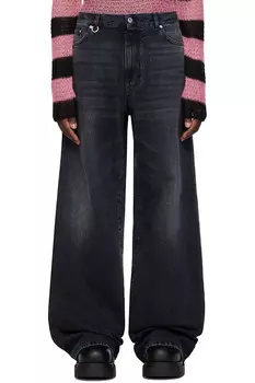 Джинсы оверсайз We11Done, черный