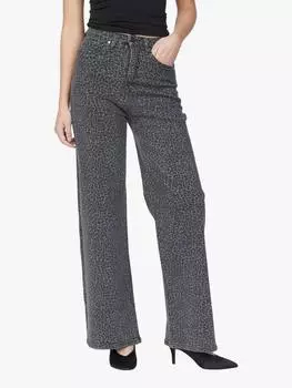 Джинсы owi с леопардовым принтом Sisters Point, серый