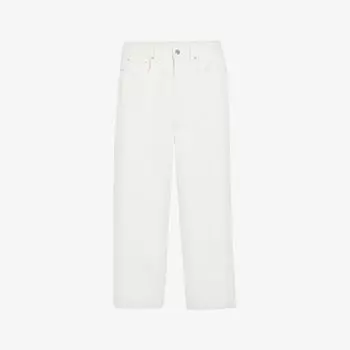 Джинсы Pacquito прямого кроя из эластичного денима с высокой посадкой Claudie Pierlot, цвет naturels