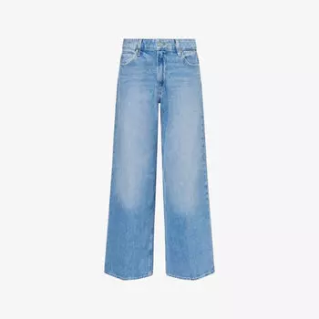 Джинсы Paige Anessa широкие с эффектом стрейч, голубой