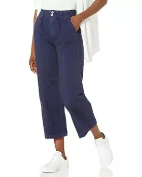 Джинсы Paige Brooklyn Crop Wide Waistband Double Button in Vintage Cosmic Navy, нави