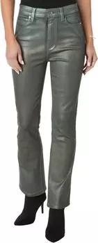 Джинсы Paige Claudine w/ Extended Coin Pocket & Back Darts in Mystical Green Luxe Coating, цвет Mystical Green Luxe Coating