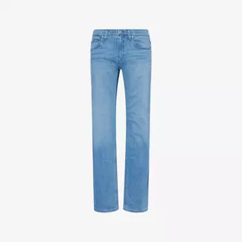 Джинсы Paige Нормандия стрейч прямого кроя, голубой