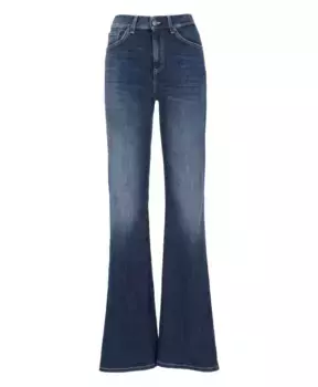 Джинсы палаццо с петлями для ремня Dondup, синий