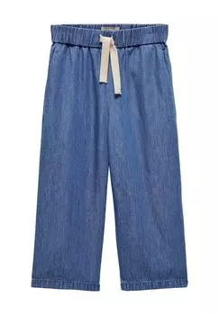 Джинсы «Палаццо», широкие, пояс на резинке, детские ONLY, цвет Medium Blue