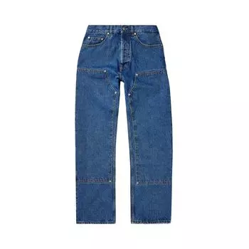 Джинсы Palm Angels Monogram Workwear Denim Jeans 'Blue', синий