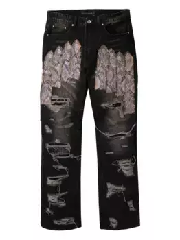 Джинсы Patched Arch Who Decides War, черный