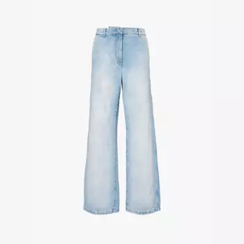 Джинсы Paxy с высокой посадкой и широкими штанинами Dries Van Noten, голубой