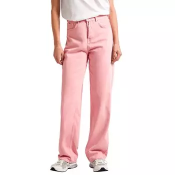 Джинсы Pepe Barrel Fit Clr high waist, розовый
