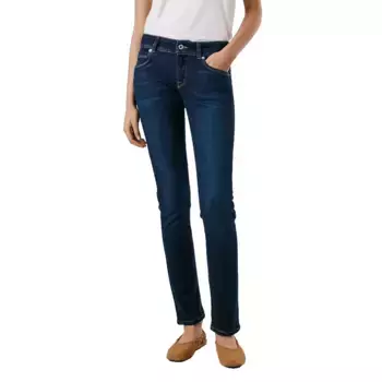 Джинсы Pepe Brooke Slim Iconic low waist, синий