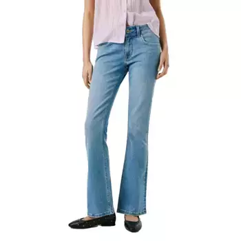 Джинсы Pepe Flare Pimlico low waist, синий
