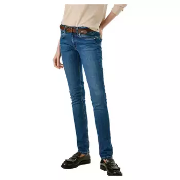 Джинсы Pepe Iconic Brooke Slim Fit low waist, синий