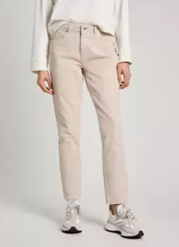 Джинсы Pepe Jeans с завышенной талией "TAPERED JEANS HW", бежевый