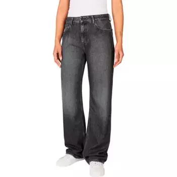 Джинсы Pepe Nicky Loose Straight Fit low waist, серый