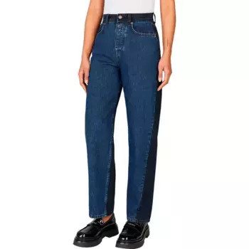 Джинсы Pepe PL204891 Barrel high waist, синий