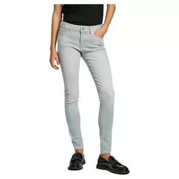 Джинсы Pepe Skinny low waist, серый