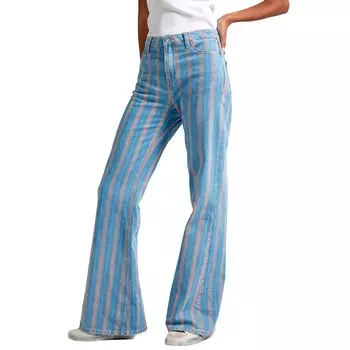 Джинсы Pepe Slim Fit Flare Stripe Fit high waist, синий