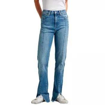 Джинсы Pepe Slim Split Fit high waist, синий
