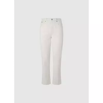 Джинсы Pepe Straight Anglaise Fit high waist, белый