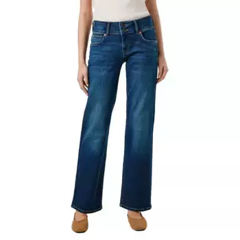 Джинсы Pepe Straight Fit low waist, синий