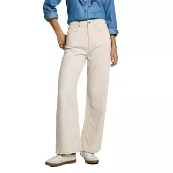 Джинсы Pepe Straight high waist, бежевый
